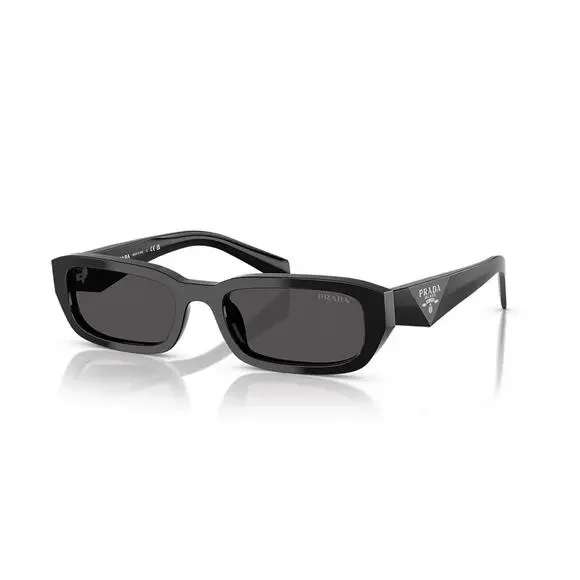 PRADA PR B06S 16K08Z Black Silver Dark Grey Sunglasses AUTHENTIC - Picture 2 of 7